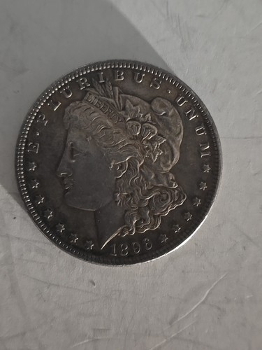 1896 Morgan Silver Dollar 90% Silver - Picture 3 of 9