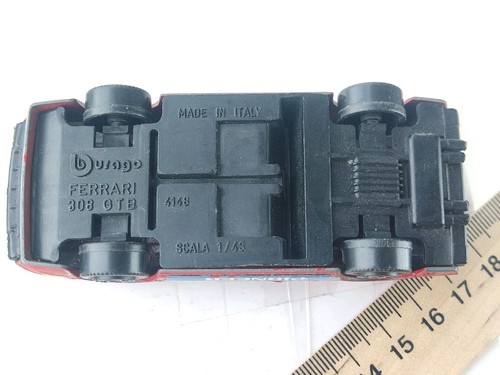 Bburago Ferrari 308 GTP Italien 1:43 Nummer 39 Diecast Retro Sport Rennwagen - Bild 9 von 9