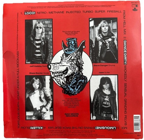 WOLFSBANE - wasted but dangerous 1988 Def American RARE 12" EP BLAZE BAYLEY - Bild 2 von 2