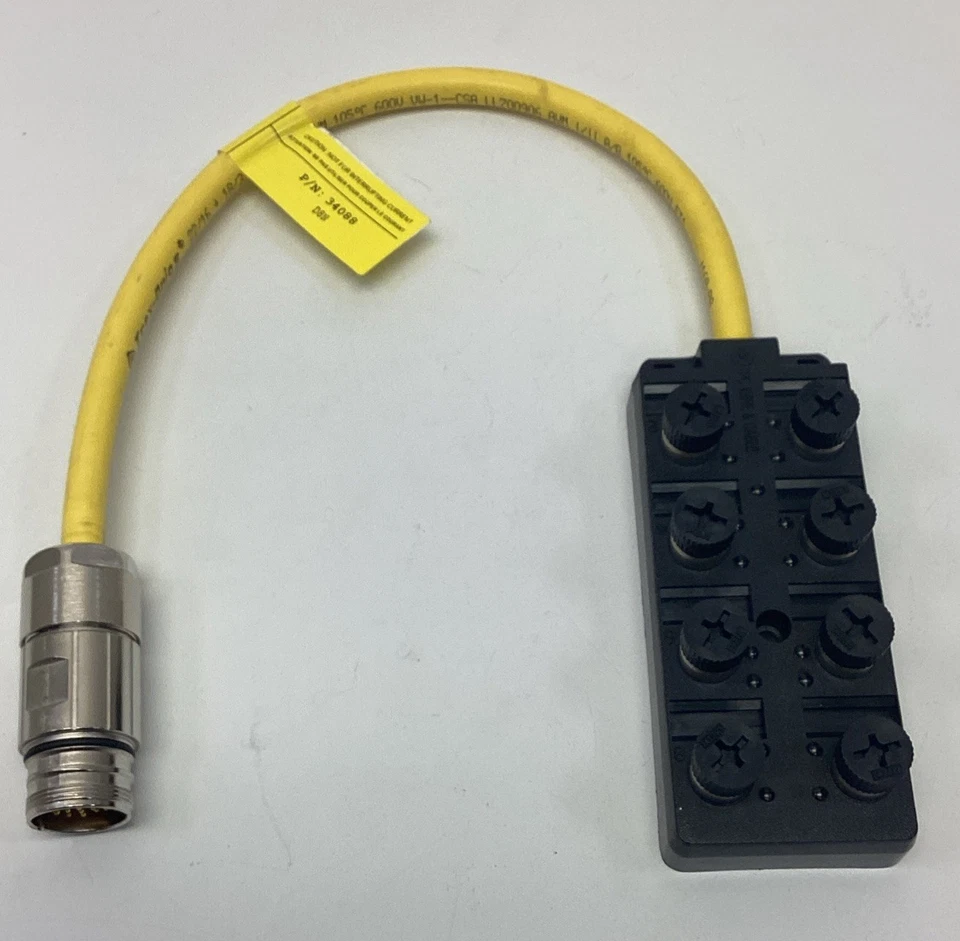 Cable y cable TPC 34088 8 puertos DC micro caja con conexión macho de 1' 19 polos Foto 2 de 4