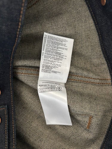 GAP japanese selvedge denim jean jacket mens size XL tall deadstock NWT 2010s - Picture 12 of 14