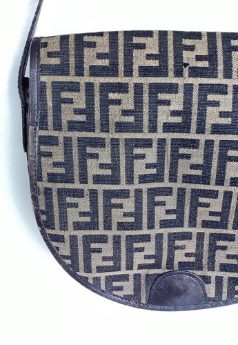 Vintage Schultertasche FENDI Zucca FF Canvas Leder - Bild 4 von 24