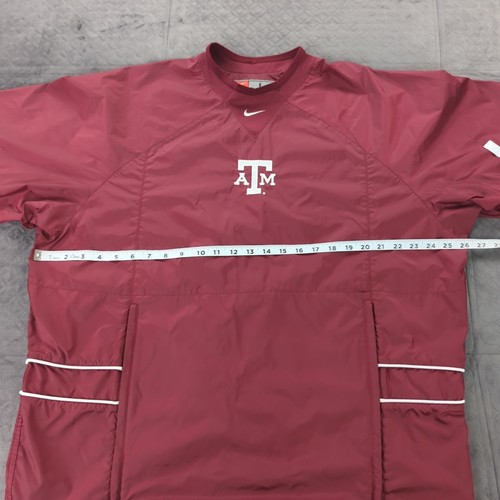 Texas A&M Aggies Jacket Y2K Windbreaker Nike Center Swoosh Pullover Men Large - Picture 9 of 13