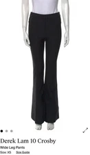 Derek Lam Crosby 10 Black Flare Leg Pant