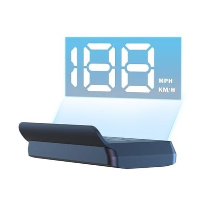 W2 White Head Up Display for Car Large Font Speed Projection, Auto W2-white