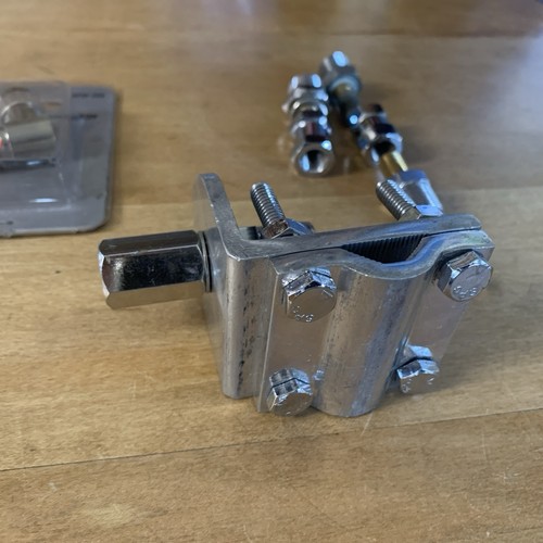 Trucker 3 Way Aluminum Cb or Ham Antenna Mirror Mount and Extra Hardware. - Picture 6 of 7