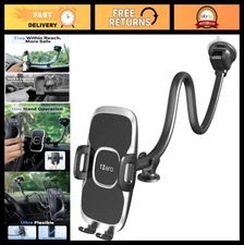 "Universal Car Phone Mount Holder with 14-Inch Gooseneck, Suction Cup & Anti-Sha