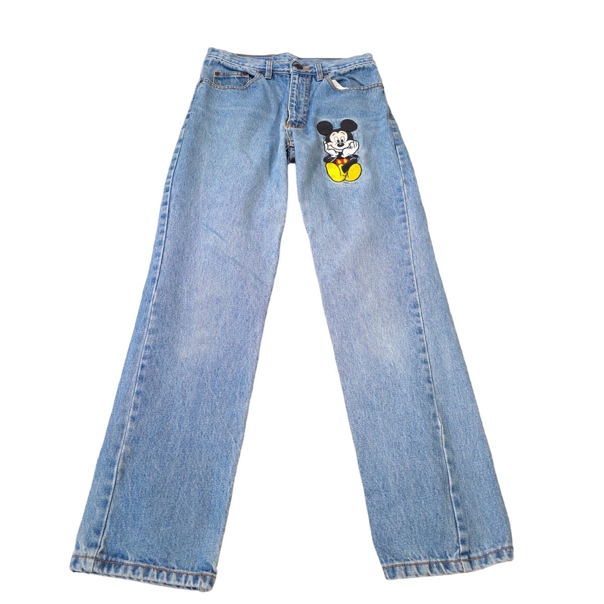 Vintage Mickey Inc Mikey Mouse Disney Jeans Women Size Small Retro