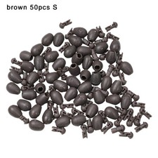 Schnellwechsel Perlen Set Terminal 20/50 Stück schwarz Verbinder Feeder Angeln-