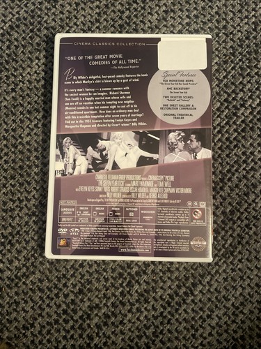 The Seven Year Itch DVD Cinema Classics 1955 Marilyn Monroe Tom Ewell Like New! - Imagen 2 de 2