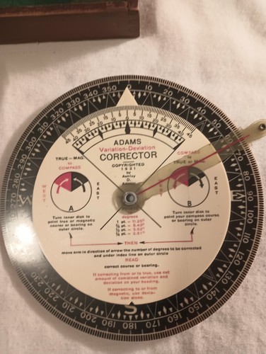 Antique Adams Compass Corrector Boston Yacht Sales, Boston Massachusetts. 1931 - 第 1/16 張圖片