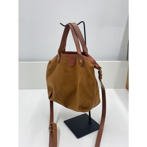 IL BISONTE Camel Cotton Shoulder Bag Casual Style with Inner Stain - Picture 2 of 6