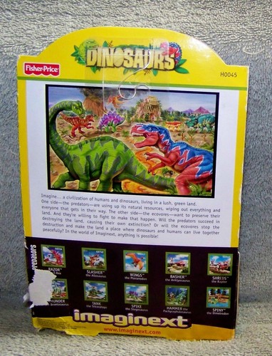 NEW IMAGINEXT 2004 DINOSAURS SHREDS THE RAPTOR SET AGES 4+ - Picture 4 of 4
