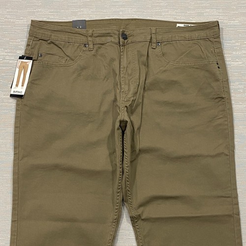 Buffalo SAM-X Jeans Mens 40 x 30 Slim Fit Straight Leg Brown Denim  - Bild 6 von 15