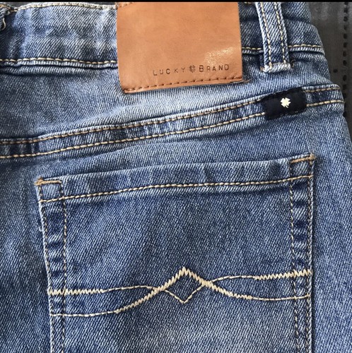 Lucky brand Girls Riley shorts blue jean cut offs with elastic band size 14 - Picture 4 of 4