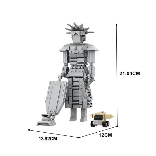 MOC Spaceballs Mega Maid Building Blocks Películas Rol Figura Hágalo usted mismo Ladrillos Niños Regalo - Imagen 5 de 6