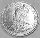 1912 Canada Twenty Five 25 Cents World Silver Coin Choice Bu
