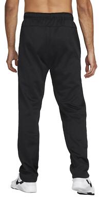 Nike Men's Therma-FIT Open Hem Fitness Pants (Black/White