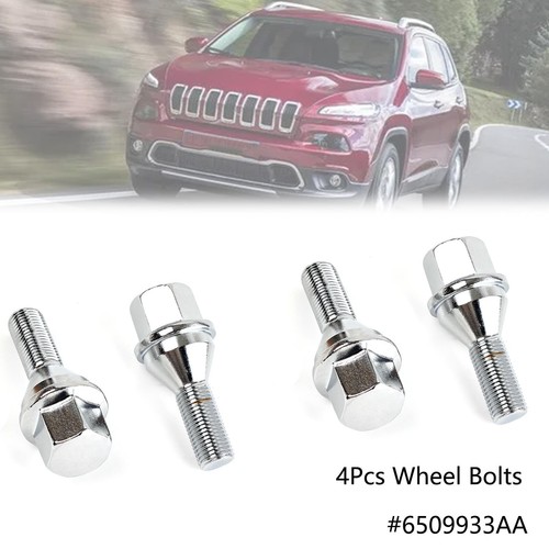 For Jeep Cherokee Renegade Compass 4Pcs Wheel Bolts Lug Nut M12x1.25 6511051AA - Picture 8 of 8