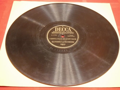 Ella Fitzgerald Mills Brothers 78 RPM Decca 24813 Fairy Tales Gotta Have My Baby - Imagen 4 de 5