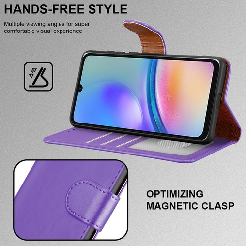 Coque pour Samsung A56 A36 A26 A16 A15 A35 A55 A05s Cuir Portefeuille Clapet RFID Cover - Photo 31 sur 57