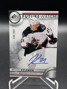 2023-24 Upper Deck SP Authentic Milos Kelemen Future Watch Auto /999