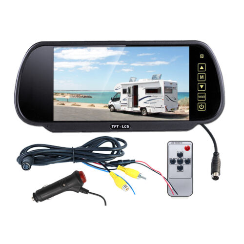 7 Zoll Auto TFT LCD Spiegel Monitor für Rückwärtsgang Auto Rückansicht Rückfahrkamera Parken - Bild 14 von 15