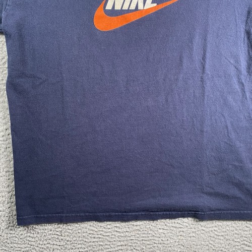 Nike Tee Shirt Youth XL Blue Essential Logo Spell Out Basketball Swoosh Shirt - Picture 2 of 11