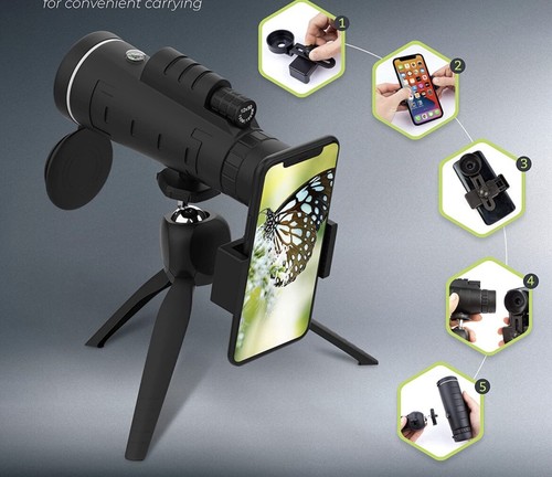 Monocular Telescope - 12X50 High Power Monocular for Bird Watching, I... - Picture 1 of 12