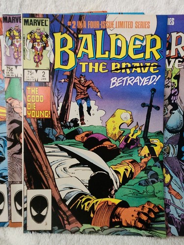 Balder the Brave Comics (Marvel 1985) #1-4, Complete Set, Excellent Condition! - Picture 4 of 11