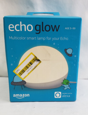 Amazon Echo Glow Multicolor Alexa Compatible Kids Smart Lamp White *New