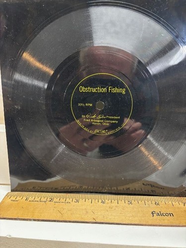 Fred Arbogast *RARO* Flexi Disk Record "Pesca de superficie" y "Pesca de obstrucción" - Imagen 4 de 6