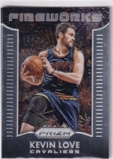 Panini NBA Prizm 2015-16 No. 31 Kevin Love Fireworks