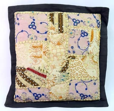 Vintage Zari Work Pillow / Cushion Cover Indian Handmade Sofa Décor. i17-278 