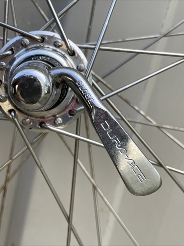 VINTAGE Shimano Dura-Ace 7400 Mavic Open Ceramic 32h 700c Clincher Road Wheelset - Picture 20 of 24