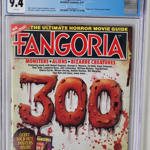 FANGORIA 300 CGC 9.4 MONSTER/ALIENS/CREATURES/GODZILLA/HORROR/OOP - Picture 3 of 6