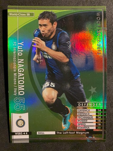12 13 Panini Wccf World Class Sb Yuto Nagatomo Inter Milan Refractor Card Ebay