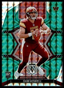 2022 PANINI MOSAIC GREEN SAM HOWELL ROOKIE WASHINGTON COMMANDERS #305