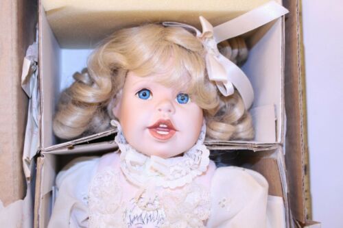 VINTAGE 1993 The Hamilton Collection Lauren Phyllis Parkins scatola bambola porcellana COA - Foto 2 di 12