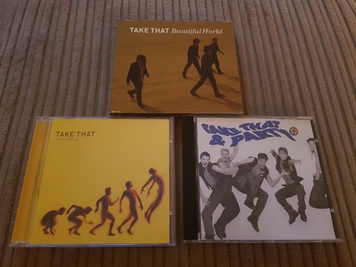 CDs: Take That, Beautiful World/Progress/Take That & Party, albums, 3 CDs, 1 DVD - Picture 1 of 5