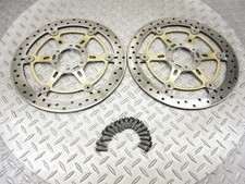 2009 08 09 Aprilia SL750 Shiver 750 OEM Front Brake Rotors Discs Bolts