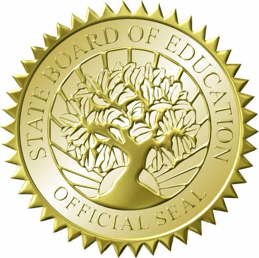 Novelty GED Diploma with Raised Gold Foil Seal, State Issued Style - Image 3 of 3