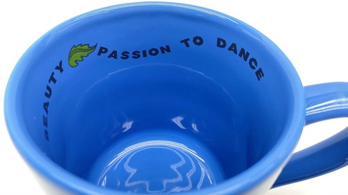 Rainforest Cafe Rio Vintage 1999 großer Kaffeebecher Tasse blau Papagei Passion Tanz - Bild 6 von 9