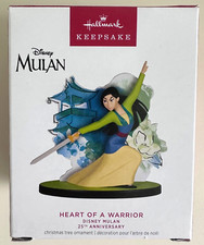 NIB Hallmark Disney Mulan 25th Anniversary Heart of a Warrior Christmas Ornament