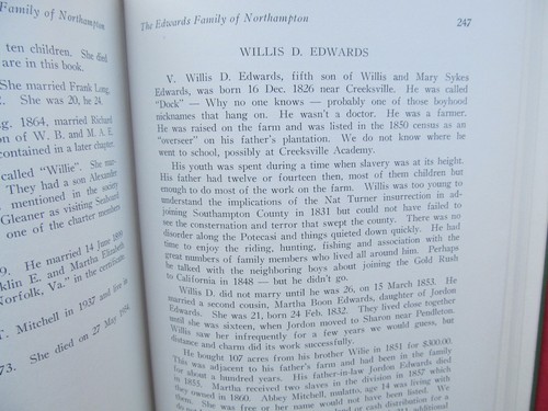 The Edwards of Northampton Virginia Genealogy Book First Edition Rare history - Picture 6 of 9