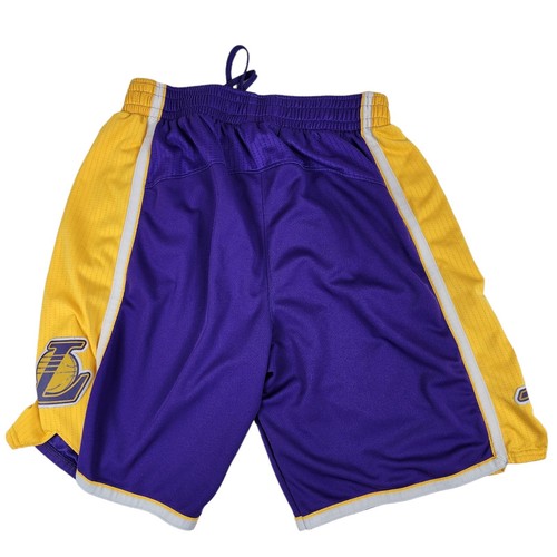 ADIDAS LOS ANGELES LAKERS PANTALONCINI DA BASKET NBA JERSEY LARGE - Foto 3 di 4