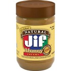 Jif Natural Creamy Peanut Butter Spread and Honey, 16 Ounces, Contains 80%