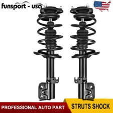 Pair Front Struts Shocks w/ Coil Springs for 2014- 2019 Toyota Corolla LE SE XLE