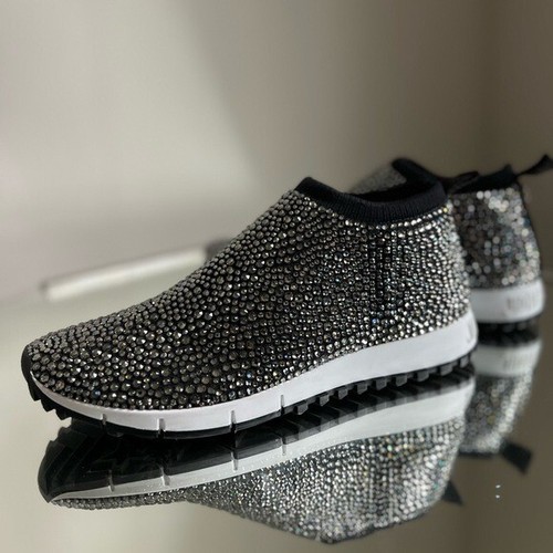 JIMMY CHOO Norwegen verzierte Stretch-Strick Slip-On Sneaker 38 1.995 $ - Bild 12 von 12