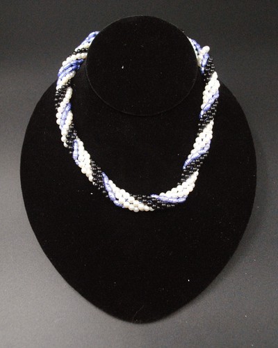 Twist A Beads Genuine 1980's Original Necklace 32-35 inch strands-PURPLE PEARL - Picture 3 of 3